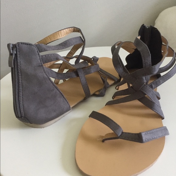 Suede Ankle Sandals - Picture 2 of 4